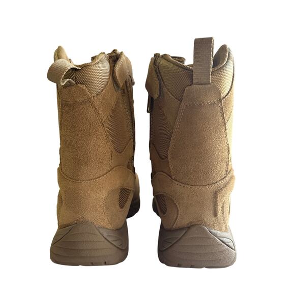 Merrell Work Boots Moab 2 8" Defense Zip Men 11.5M WP Suede Composite Toe Coyote - Picture 5 of 13